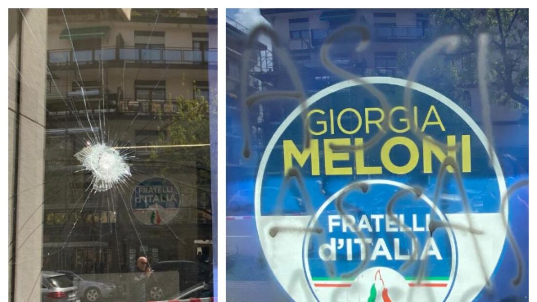 Violenze contro sedi FdI